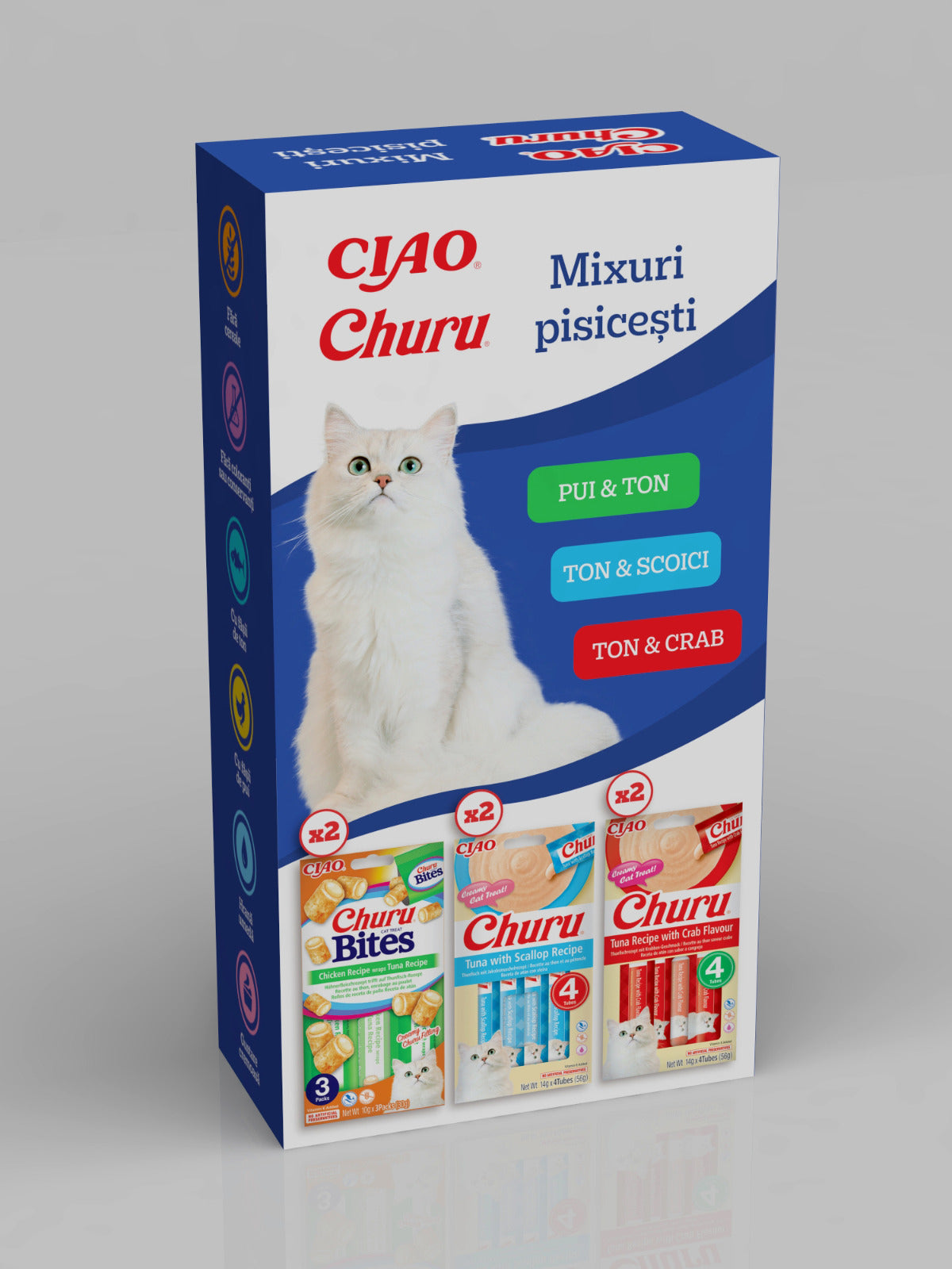 Ciao Churu Mixuri Pisicesti Churu Bites si Churu Creamy 6 Buc