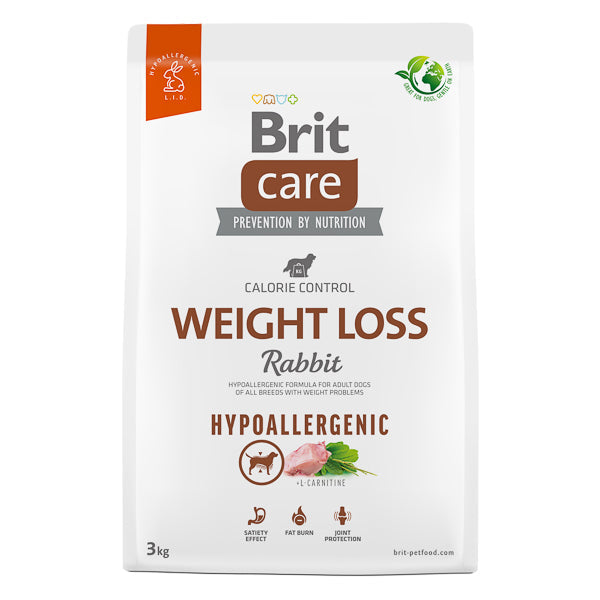 Brit Care Dog Hypoallergenic Weight Loss Iepure si Orez