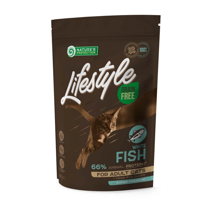 Nature's Protection Lifestyle Grain Free Adult Cat White Fish