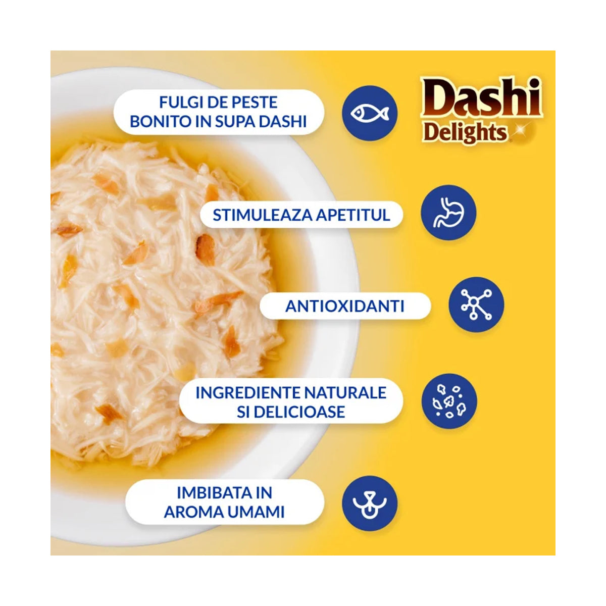 Inaba Ciao Dashi Delights – fulgi de bonito și informații despre supa dashi