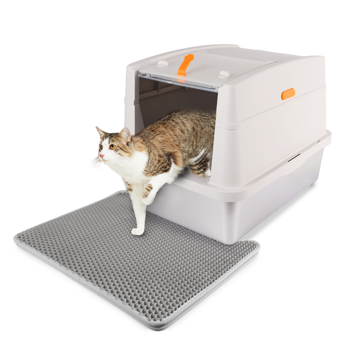 Afp Go Fresh Cat Litter Box din Otel Inoxidabil