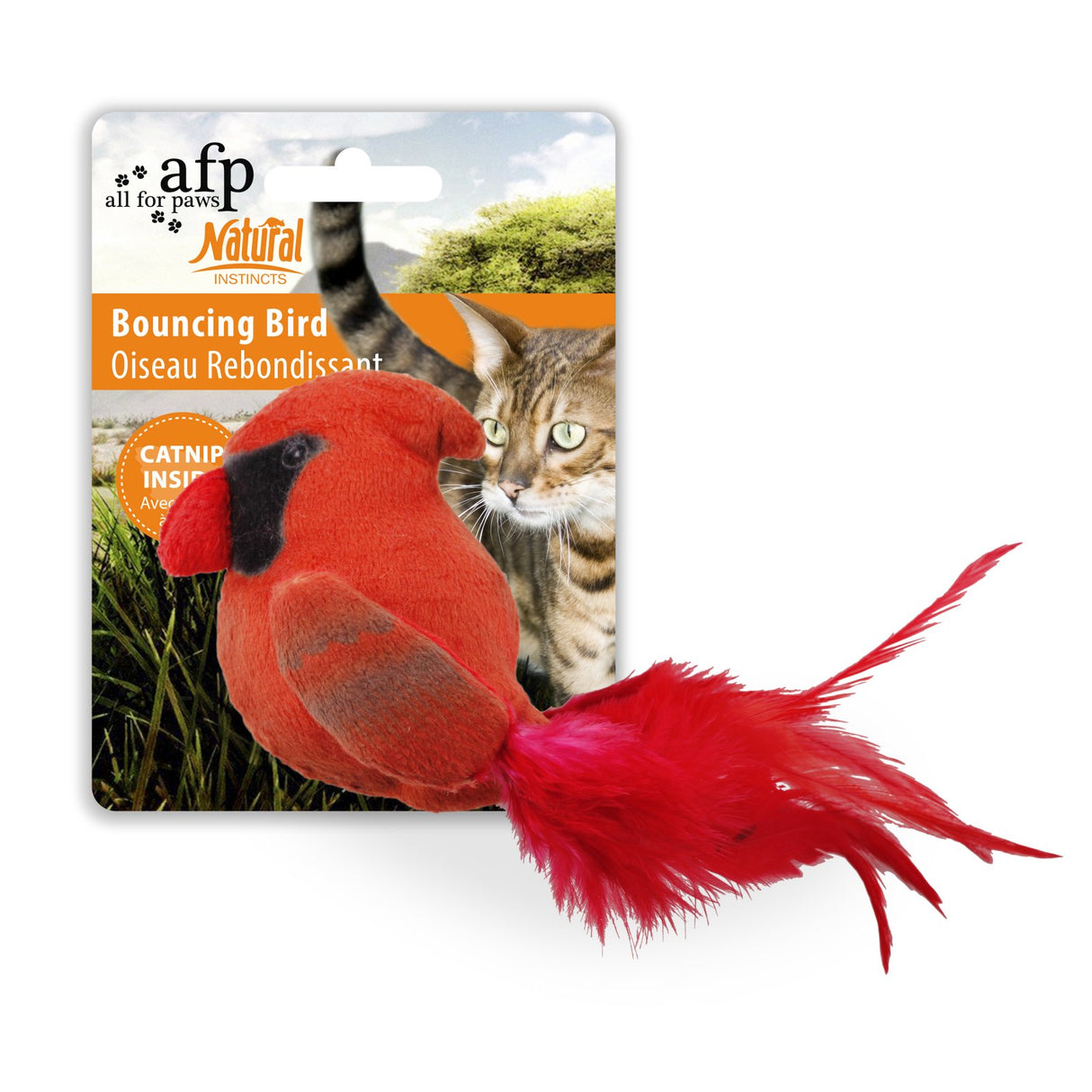 All for paws Jucarie Bouncing Bird pentru Pisici