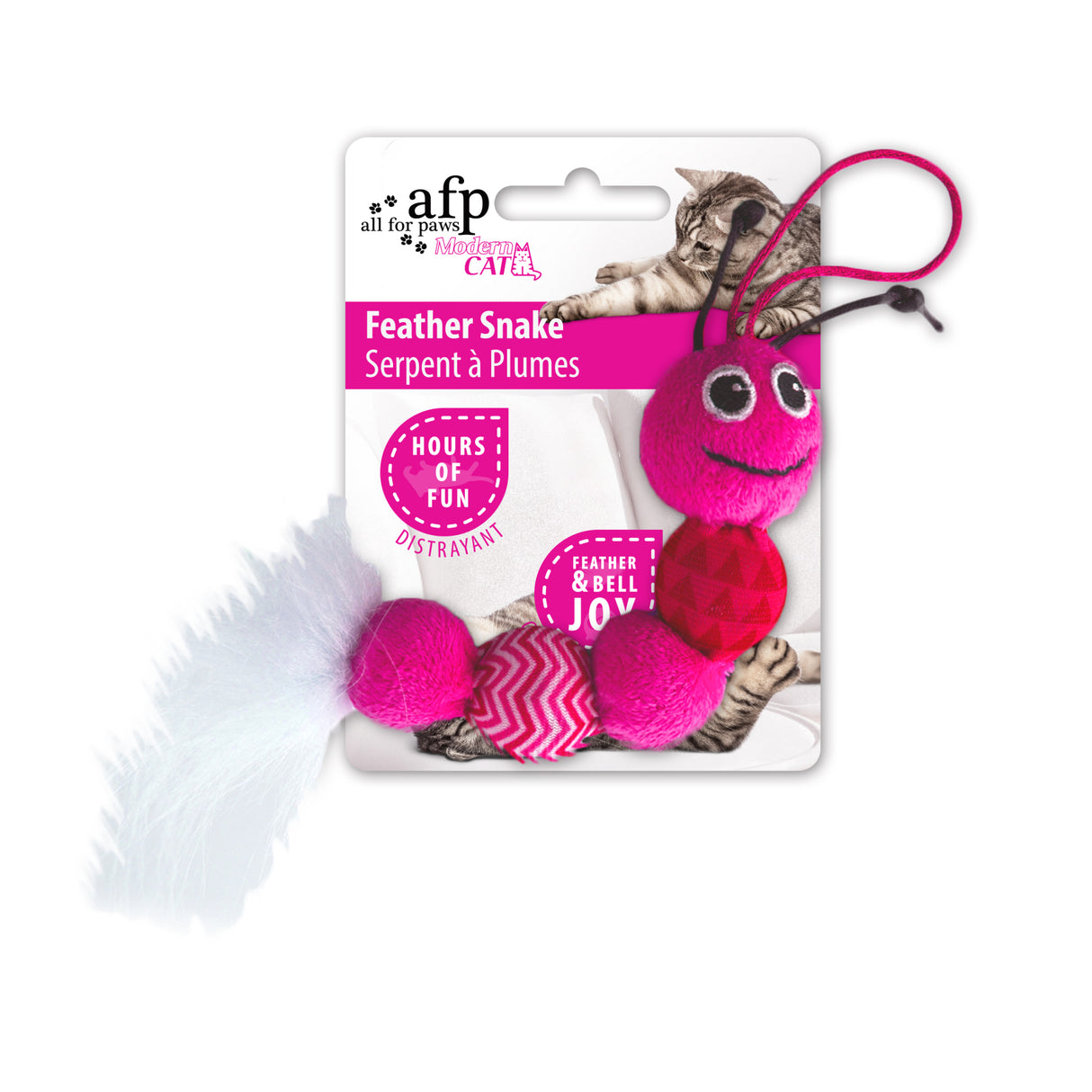Afp All for paws Jucarie Feather Snake pentru Pisici - imagine 2