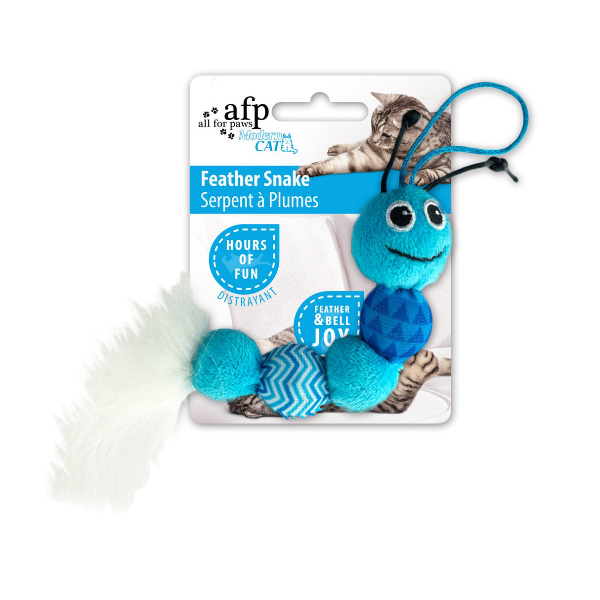 All for paws Jucarie Feather Snake pentru Pisici