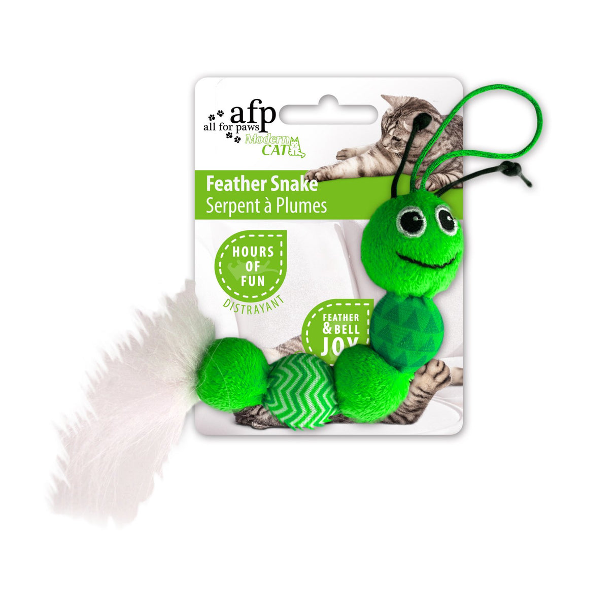 All for paws Jucarie Feather Snake pentru Pisici