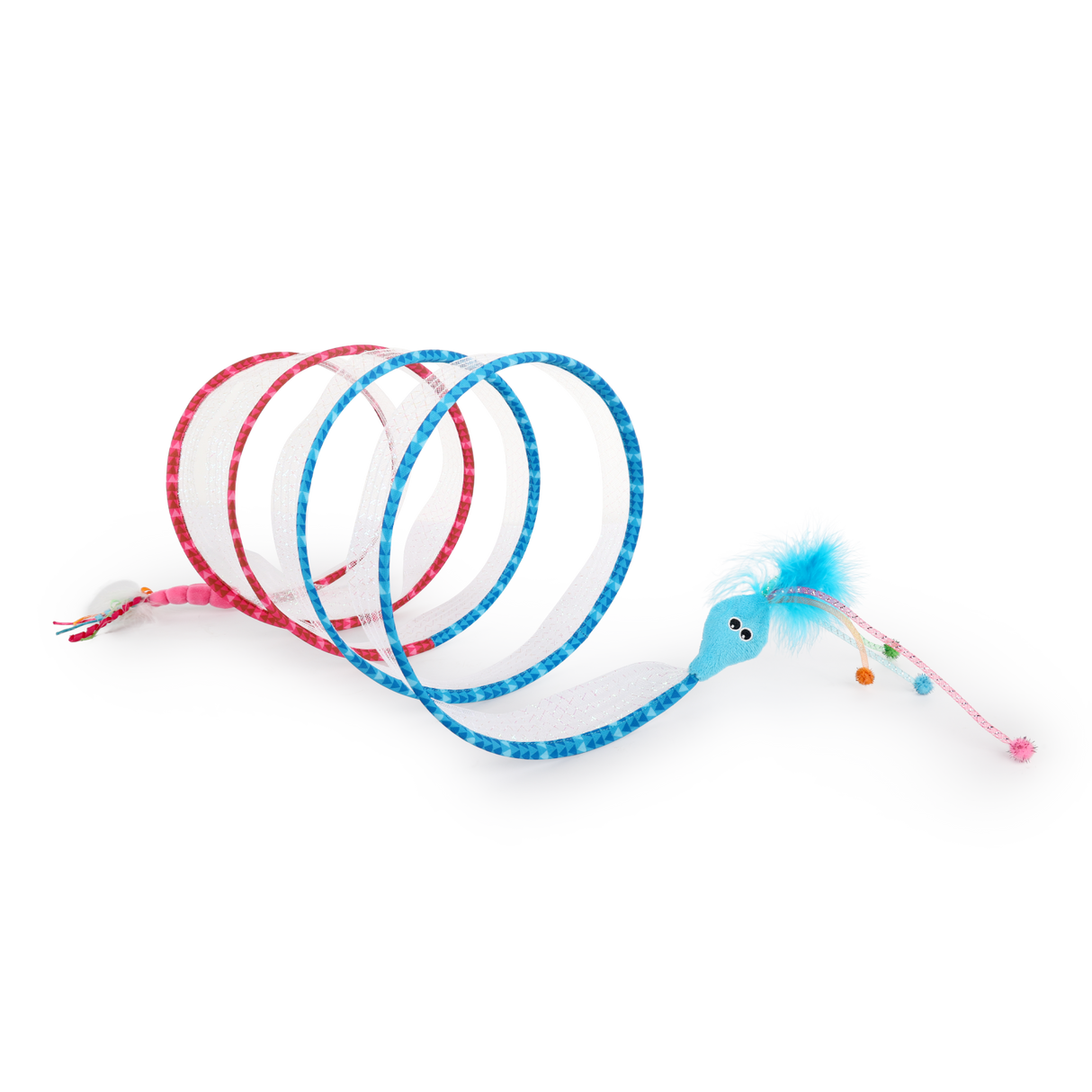 Afp All for Paws Jucarie Tunel Spiral Roz/Albastru pentru Pisici - imagine 2