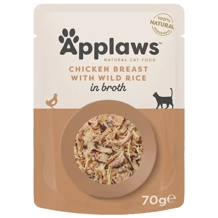 Applaws Applaws Cat Adult Plic Piept Pui Cu Orez Salbatic - imagine 1
