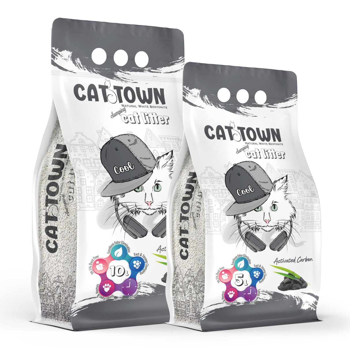 Asternut Igienic Cat Town Carbon Activ pentru Pisici