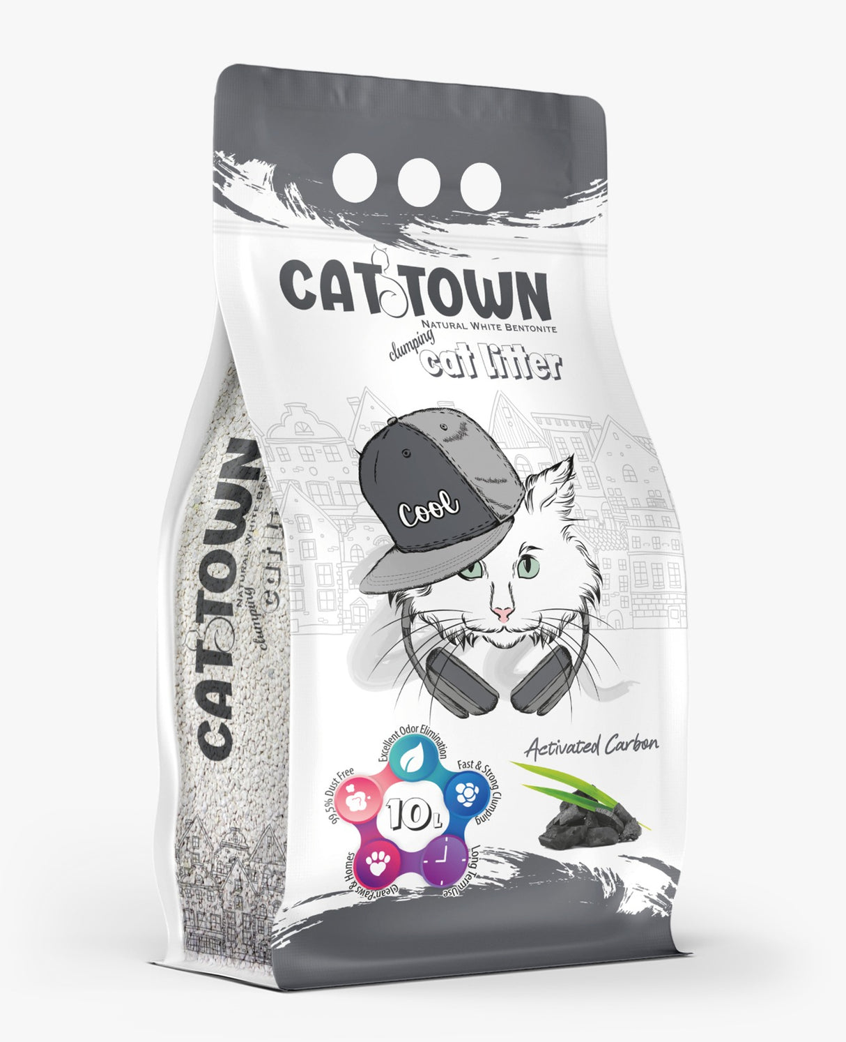Asternut Igienic Cat Town Carbon Activ pentru Pisici