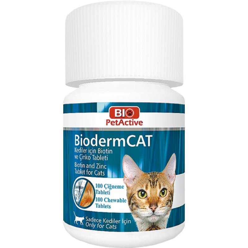 Bio PetActive Biodermcat 100 Tabs (Biotin and Zinc Tablet)