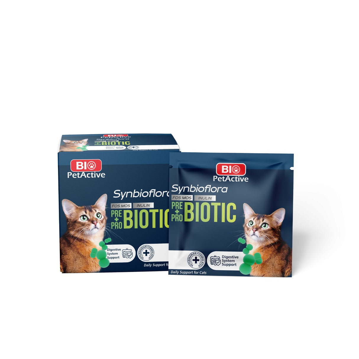 Bio PetActive Bio PetActive Synbioflora Sachet Pre&Probiotics pentru Pisici 30 Gr