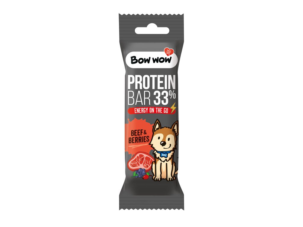 Bow Wow Baton Proteic cu Vita si Fructe de Padure 32 Gr