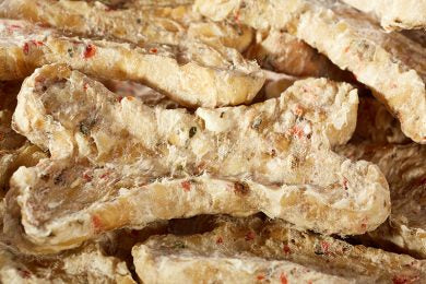 Bow Wow Recompense pentru caini, os natural cu legume, condroitina si glucozamina, 30buc/box