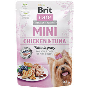 Brit Care Brit Care Dog Mini Chicken and Tuna Fillets in Gravy Plic 85 G - imagine 1