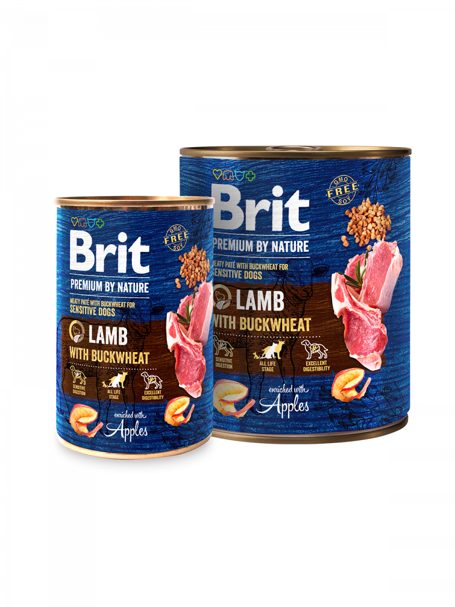 Brit Premium Brit Premium by Nature Dog Lamb with Buckwheat Conserva - imagine 1
