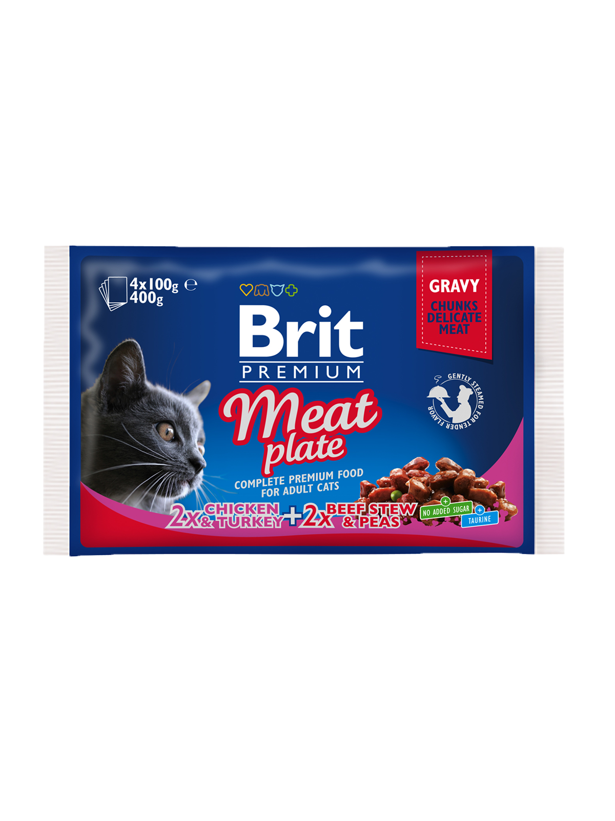 Brit Premium Brit Premium Cat Adult Carne Multipack(4x100g)