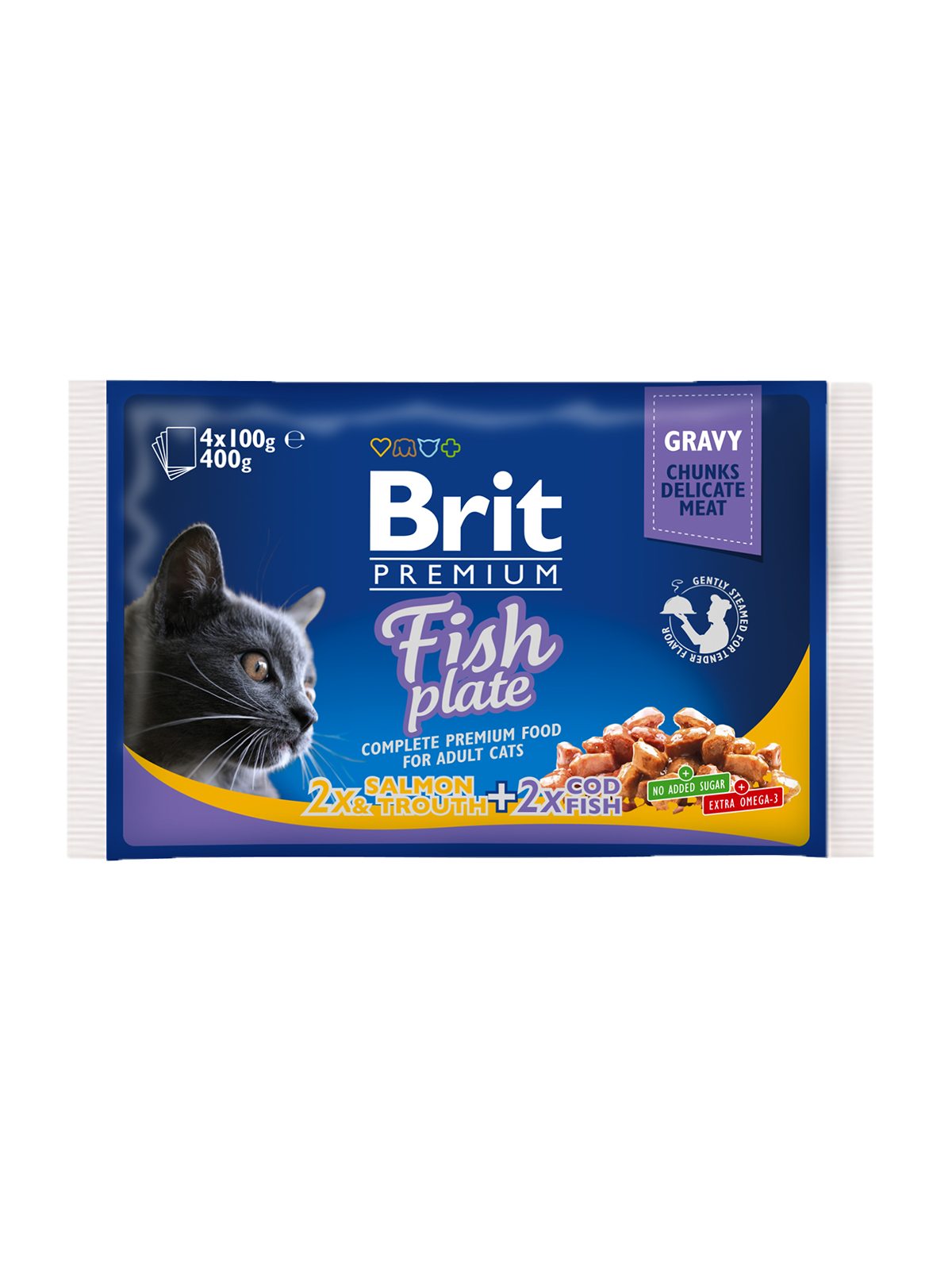 Brit Premium Brit Premium Cat Adult Peste Multipack(4x100g)