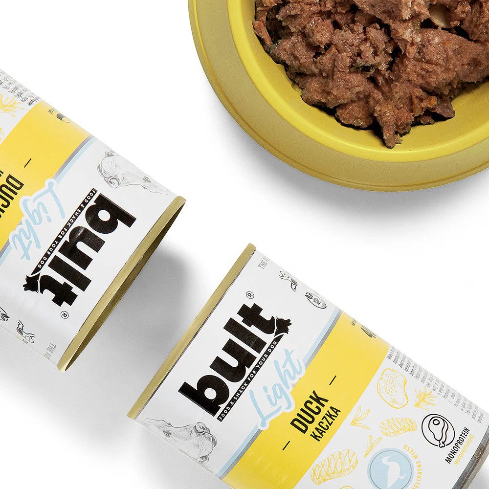 Bult Light Monoproteic Hrana Umeda cu Rata pentru Caini 400 Gr