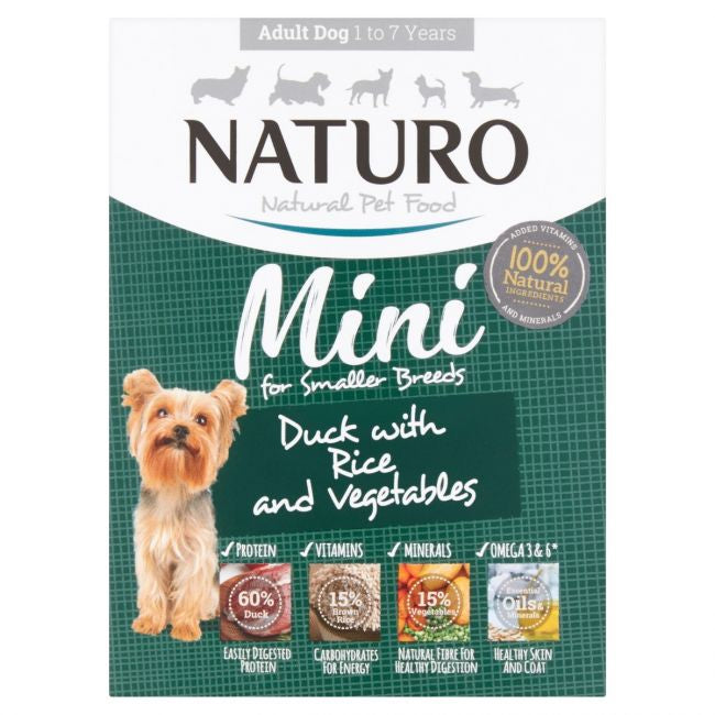 Caserola Naturo Adult Mini cu Carne de Rata, Orez si Legume 150 gr