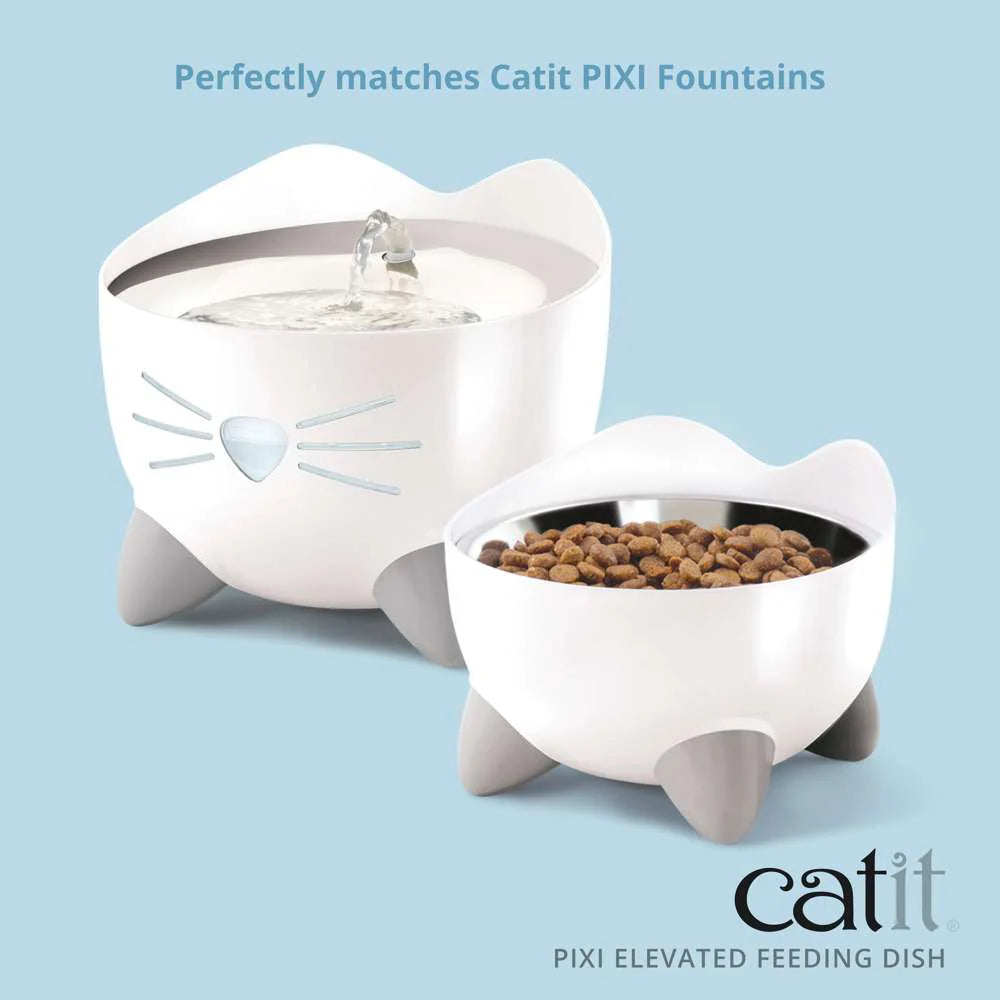 Catit Pixi Elevated Feeding Dish Bol Ergonomic pentru Pisici