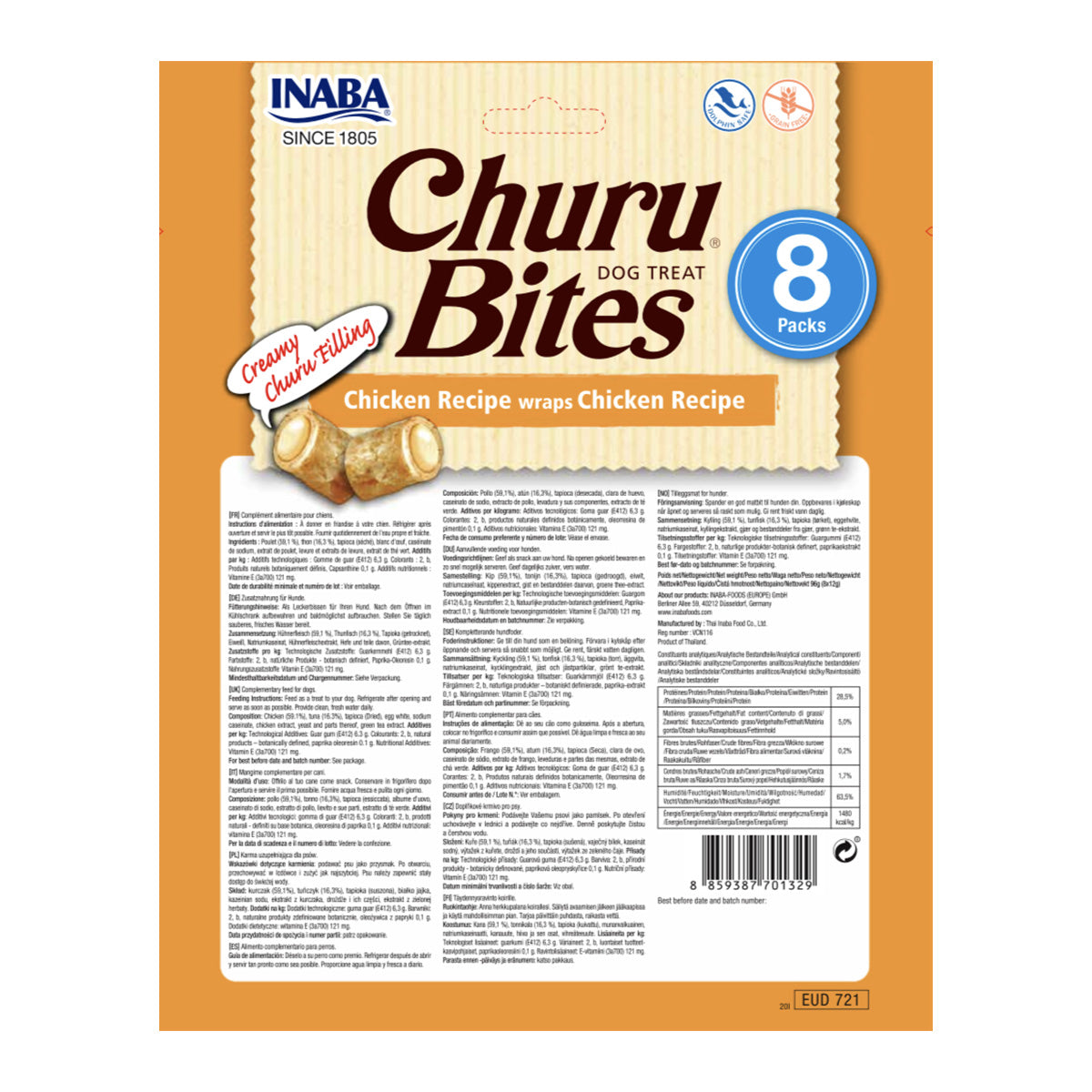 Inaba Churu Bites Recompense pentru Caini cu Pui - imagine 2