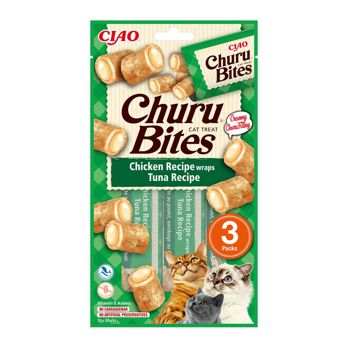 Inaba Churu Bites Recompense pentru Pisici cu Pui si Ton - imagine 1