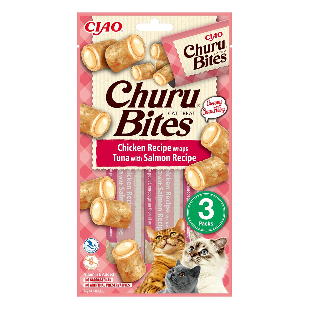 Inaba Churu Bites Recompense pentru Pisici cu Pui Ton si Somon - imagine 1