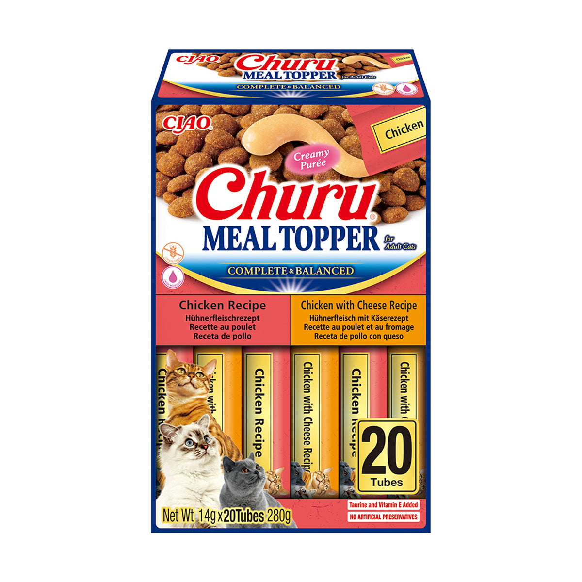 Inaba Churu Meal Topper Chicken Variety Recompensa Cremoasa Reteta cu Pui si Branza - imagine 1