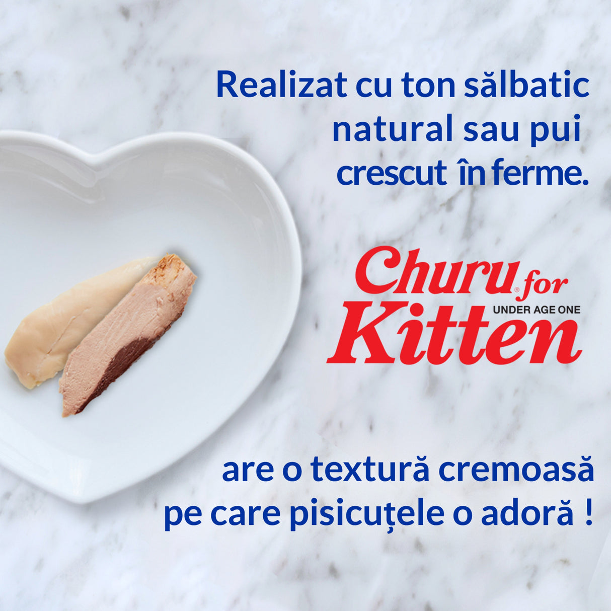 Inaba Churu Recompensa Cremoasa Kitten cu Ton - imagine 3