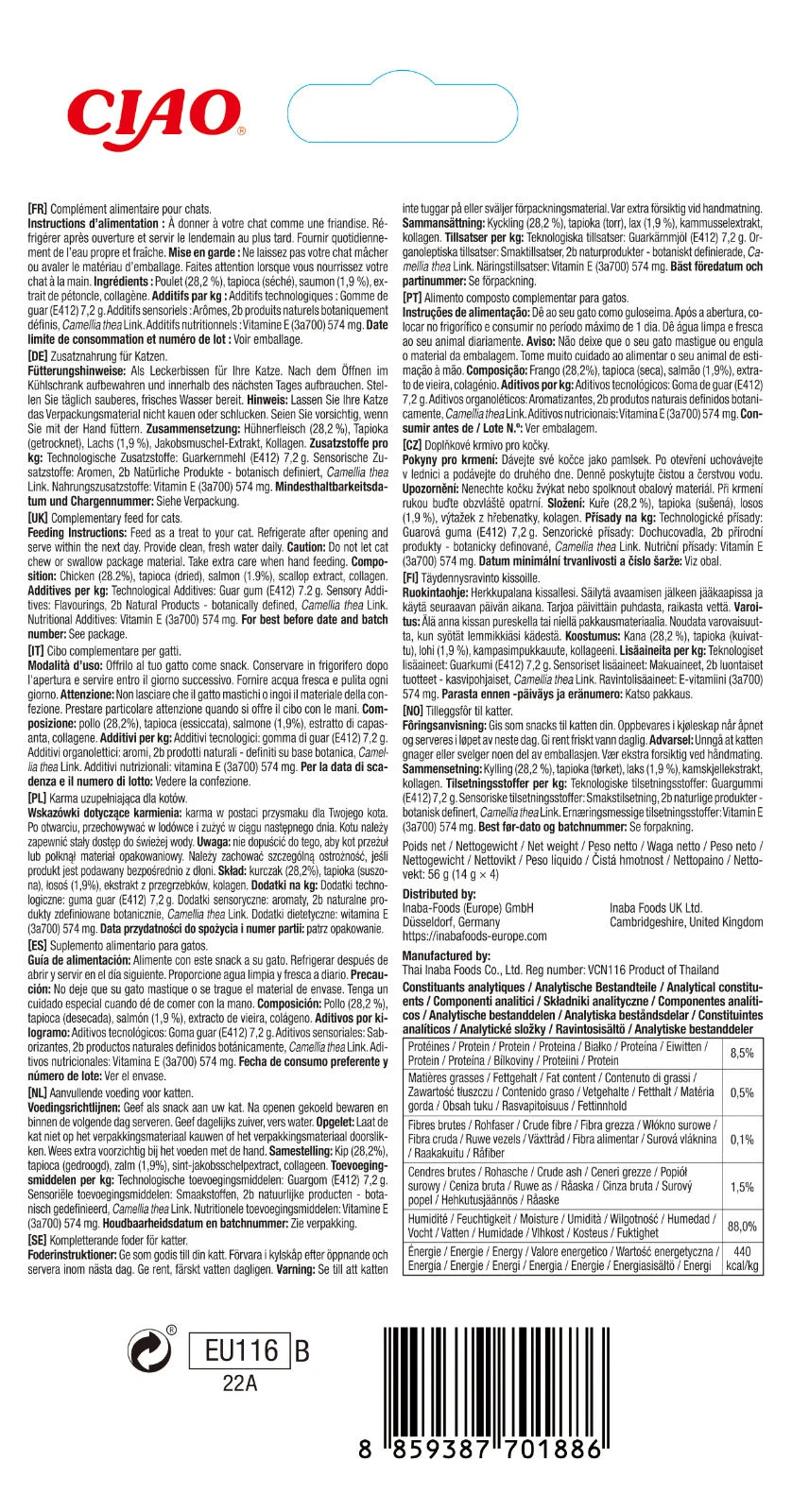 Churu Recompensa Cremoasa Reteta Pui cu Somon