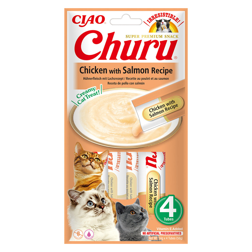 Inaba Churu Recompensa Cremoasa Reteta Pui cu Somon - imagine 1