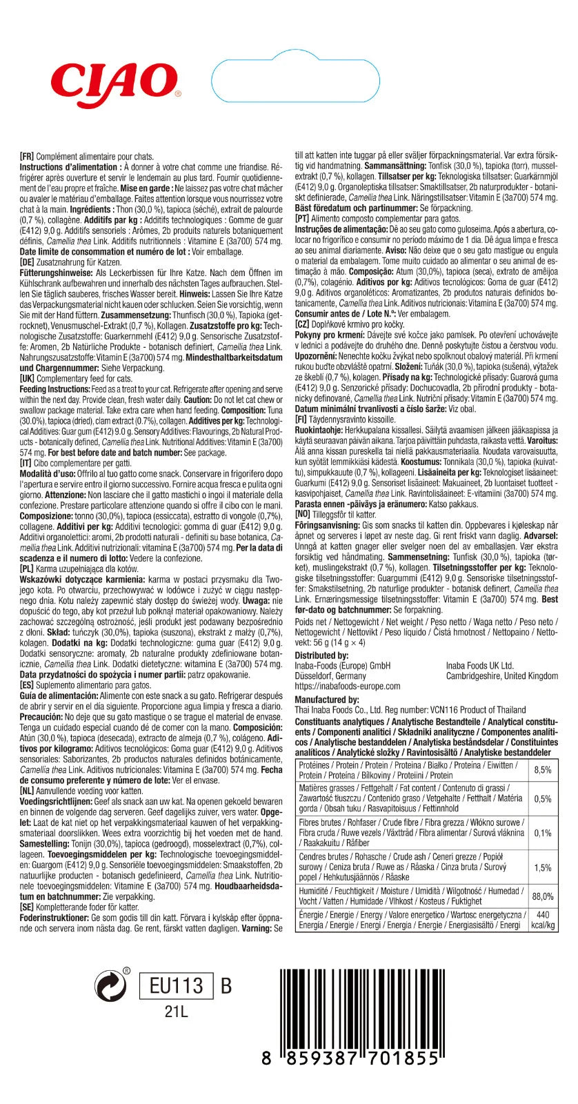 Churu Recompensa Cremoasa Reteta Ton cu Aroma de Scoici Vongole