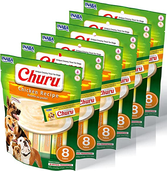 Churu Recompense Cremoase pentru caini cu Pui