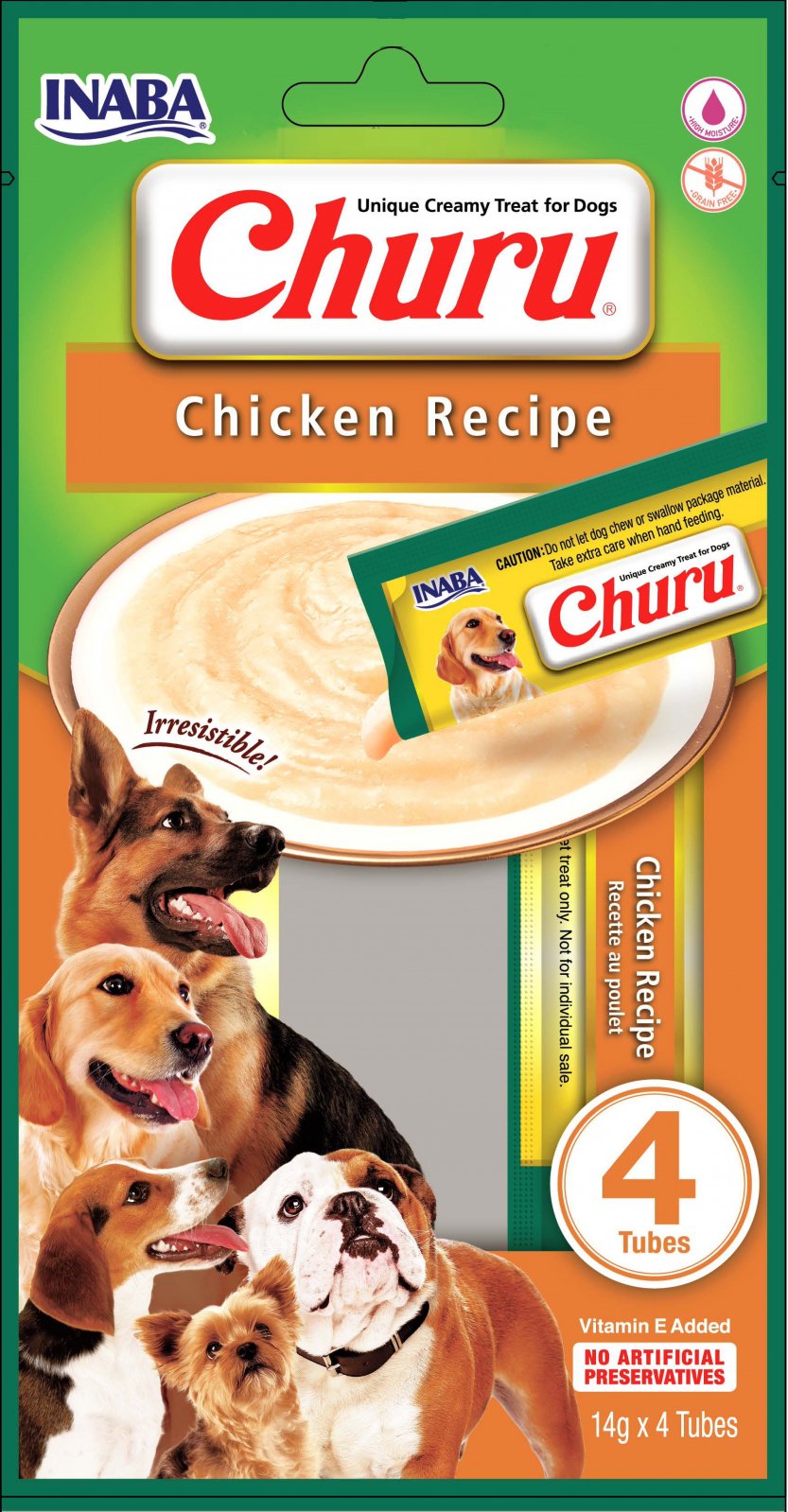 Churu Recompense Cremoase pentru caini cu Pui