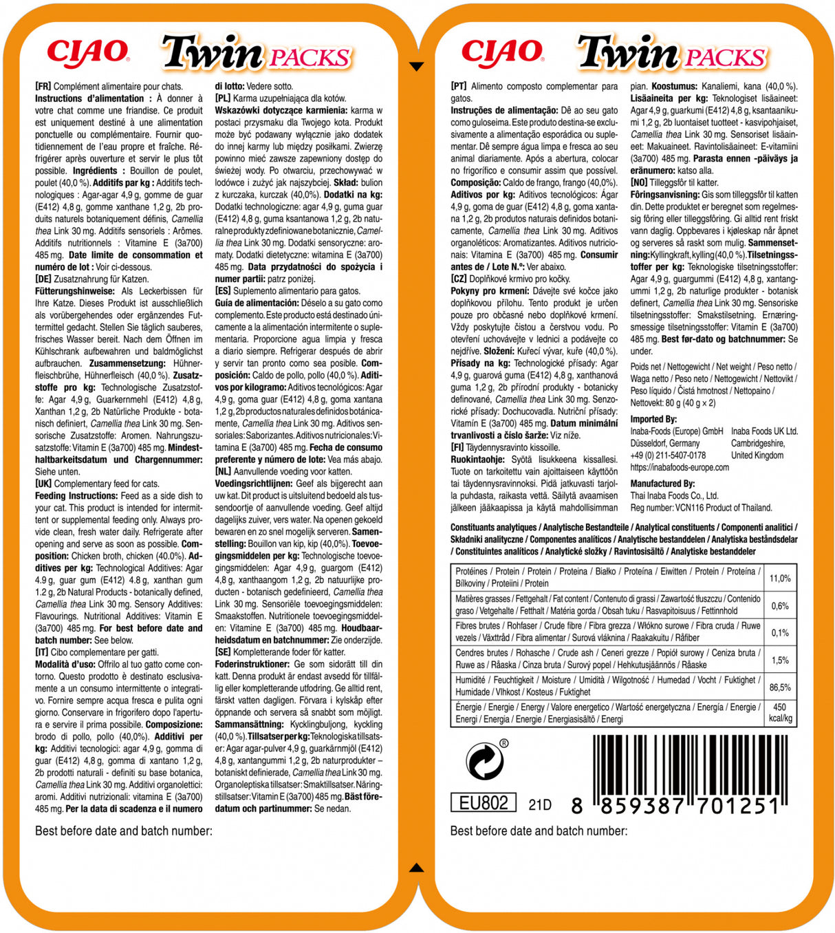 Ciao Cat Twin Reteta de Pui in Supa de Pui