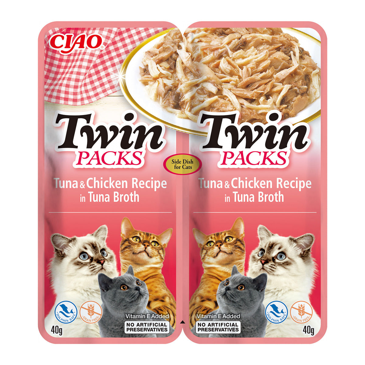 Inaba Ciao Churu Cat Twin Reteta de Ton cu Pui in Supa de Ton - imagine 1