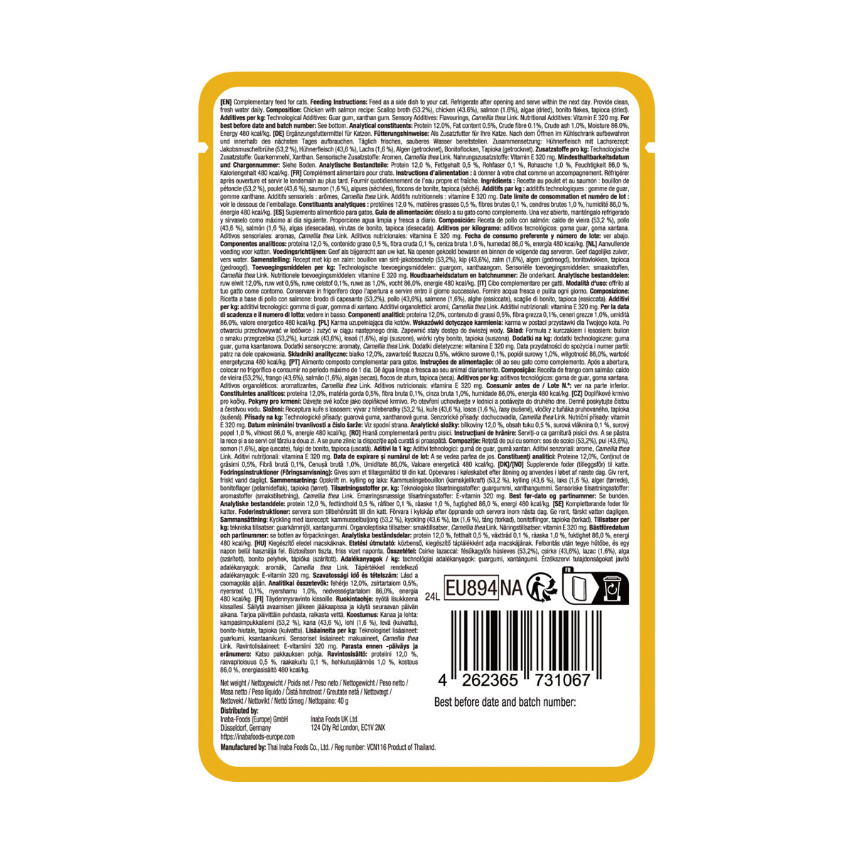 Inaba Ciao Dashi Delights Delicate Flakes Reteta cu Pui si Somon - imagine 2