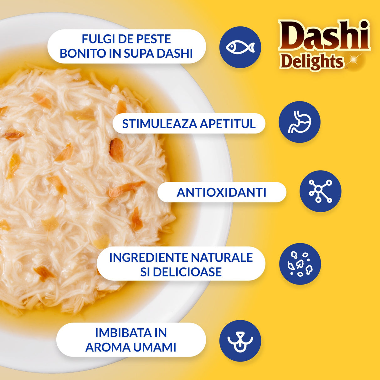 Inaba Ciao Dashi Delights pentru pisici cu Ton si Fulgi de Bonito - imagine 3