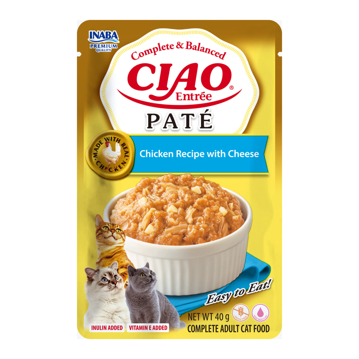 Ciao Entree Pate Reteta cu Pui si Branza 40 Gr