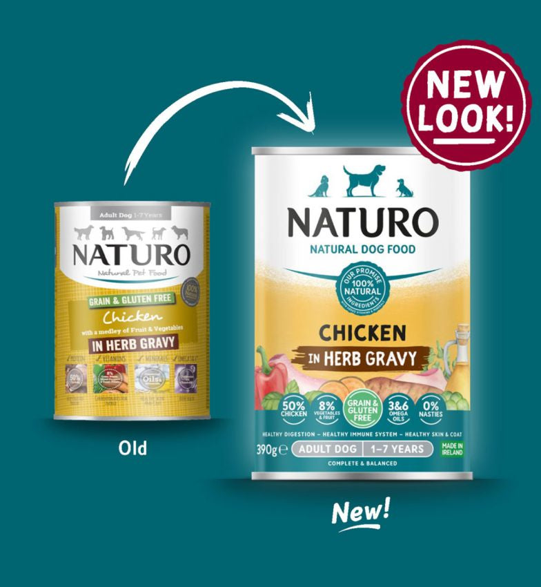 Naturo Conserva Naturo Adult cu Carne de Pui, Fructe si Legume in Sos cu Ierburi Aromatice 390g - imagine 2