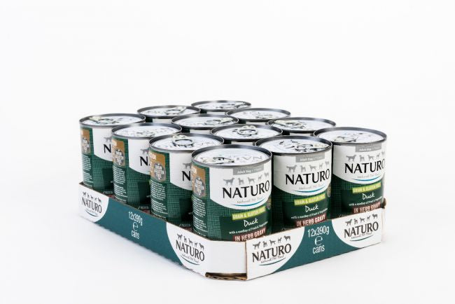 Conserva Naturo Adult cu Carne de Rata, Fructe si Legume in Sos cu Ierburi Aromatice 390g