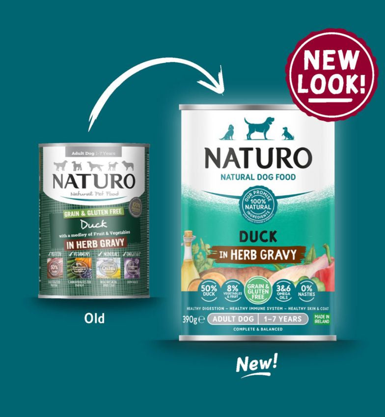 Naturo Conserva Naturo Adult cu Carne de Rata, Fructe si Legume in Sos cu Ierburi Aromatice 390g - imagine 2