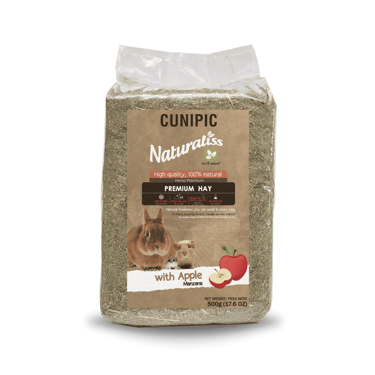 Cunipic Naturaliss Fan cu Mere pentru Rozatoare 500 Gr