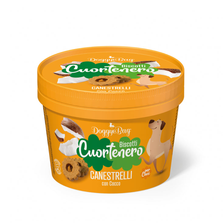 Doggyebag Cuortenero Canestrelli Biscuiti Artizanali cu Nuca de Cocos 150 Gr