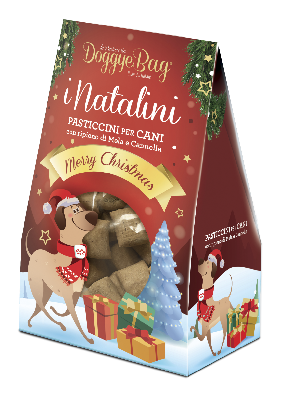 DoggyeBag Doggyebag I Natalini Biscuiti de Craciun cu Mar si Scortisoara 180 Gr