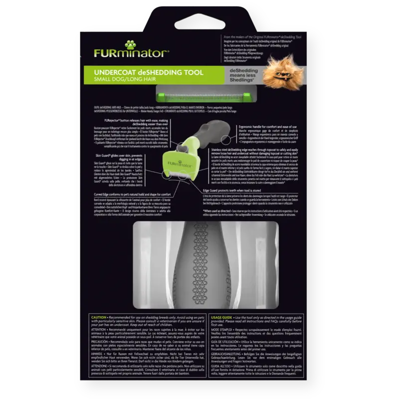 Furminator pentru Caini de Talie Mica cu Par Lung S