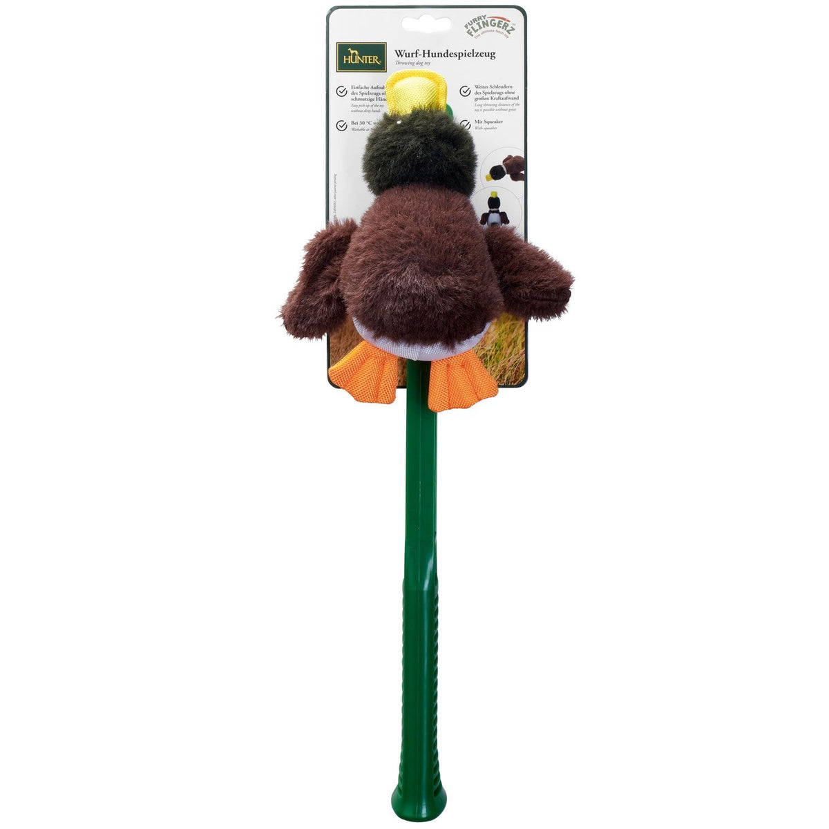 Hunter Jucarie de Aport Flingerz Furry Duck 59 Cm pentru Caini