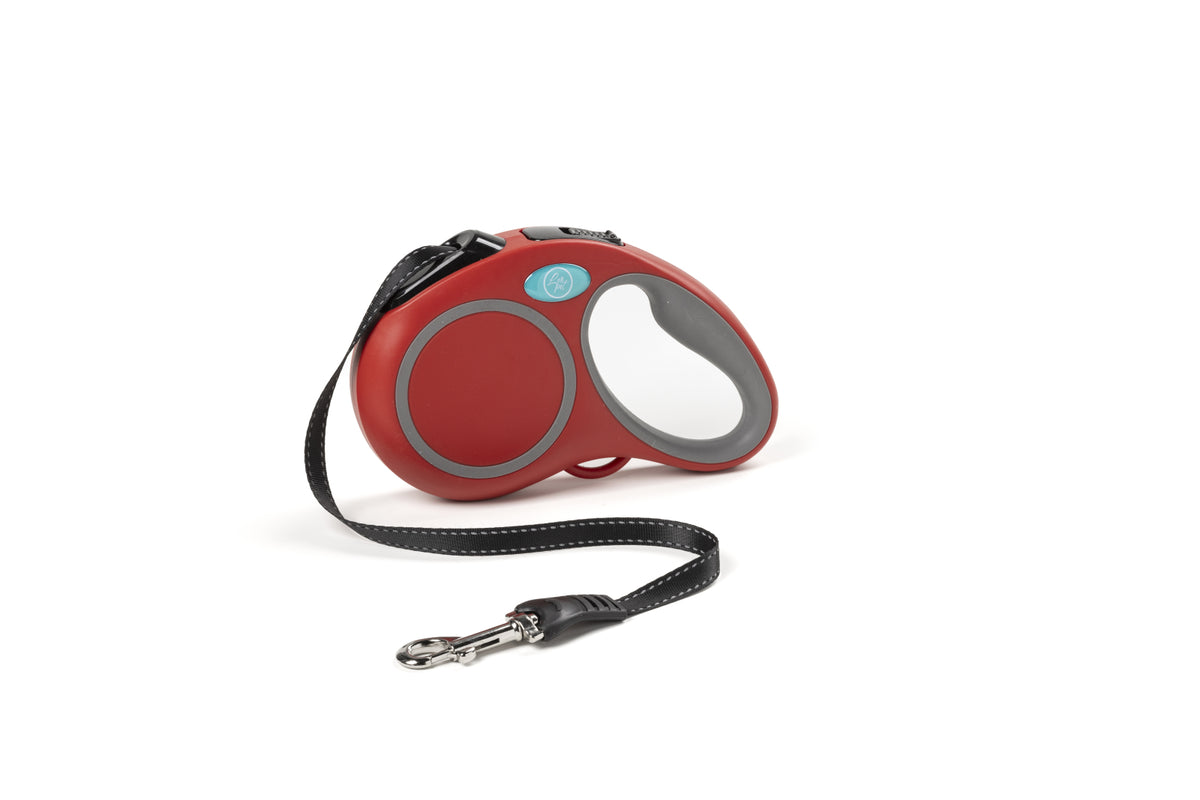 Leopet Lesa Retractabila pentru Caini Red