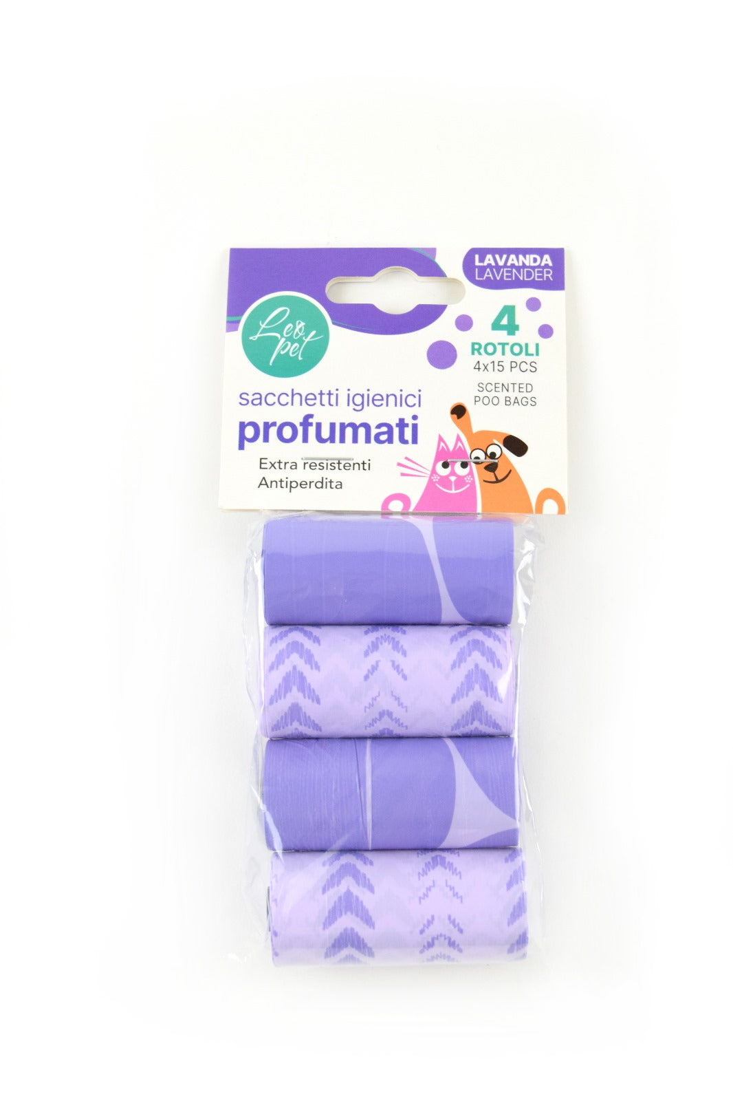 Leopet Leopet Pungi Igienice Parfumate Liliac Set 4 role - imagine 1