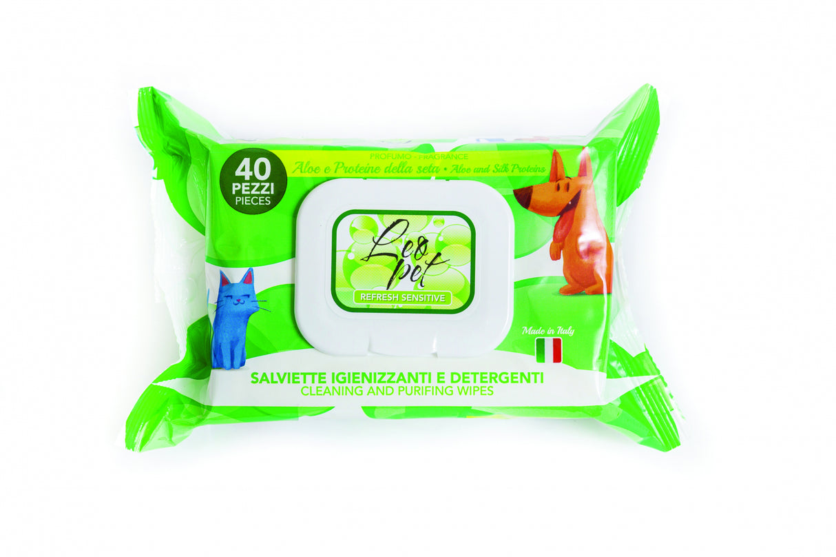 Leopet Leopet Servetele Umede cu Aloe Vera si Matase pentru Animale de Companie